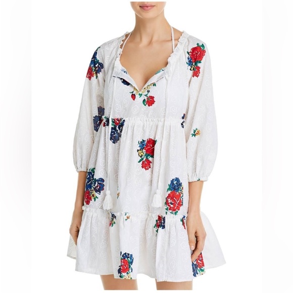 Tory Burch English Tea Rose Beach Dress S